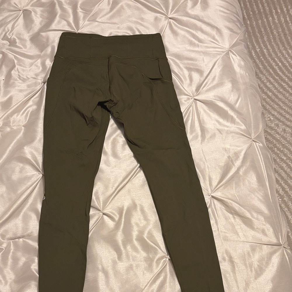 Lululemon Olive Green Leggings -Size 8 - Picture 2 of 8